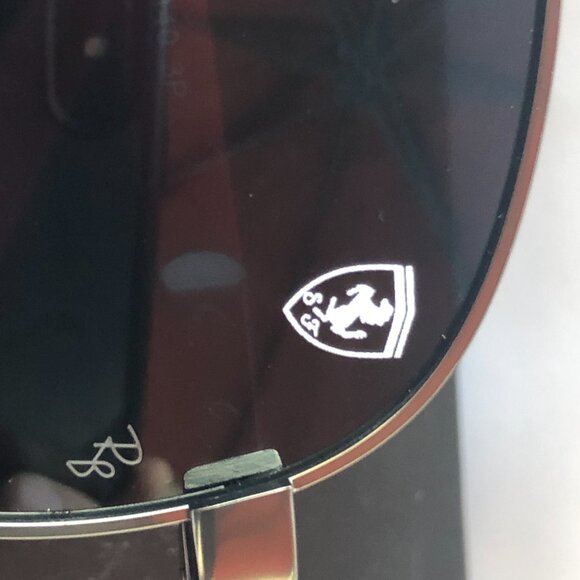 Ray-Ban Ferrari RB8313M-001-87 – Black/Red Sunglasses, Brand New - Picture 10 of 12